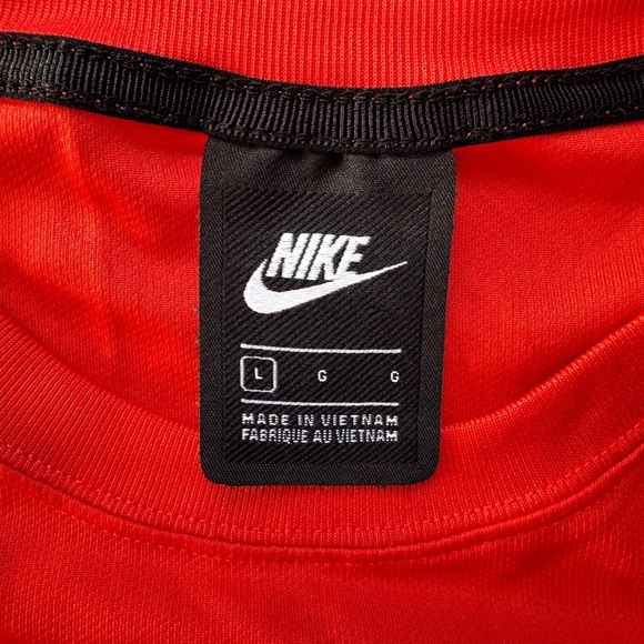 Nike Sportswear Blocked Logo Short Sleeve Jersey Men’s Size L Red NSW 928627-634 - Picture 6 of 12